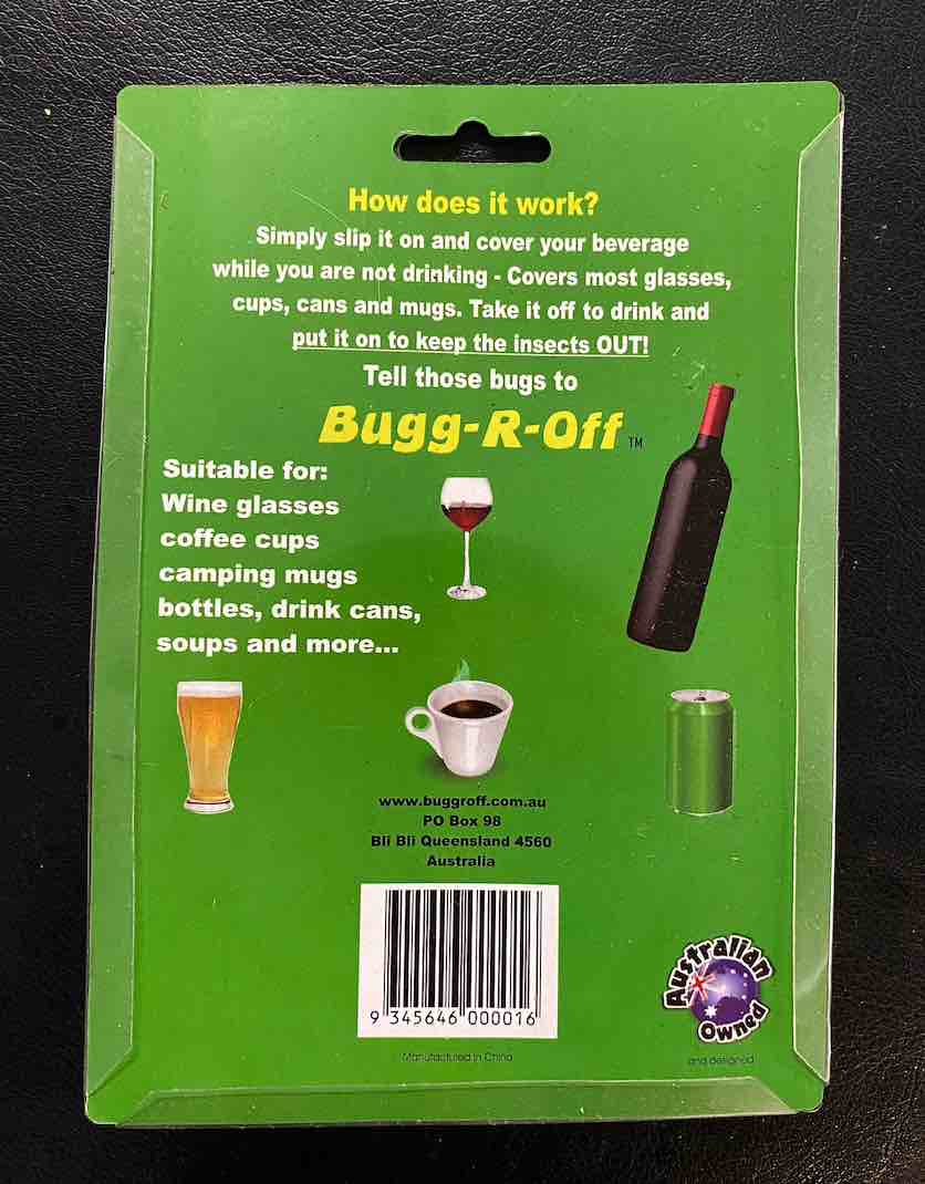 Bugg R Off Insect Deterrent Drink Cover
