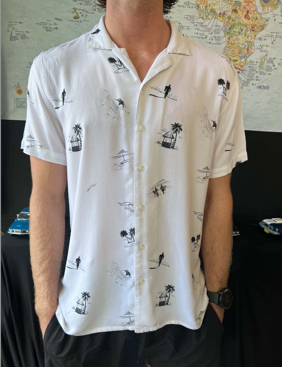 Casual Party Shirt Island Life Tencel Lyocell Hawaiian Shirt
