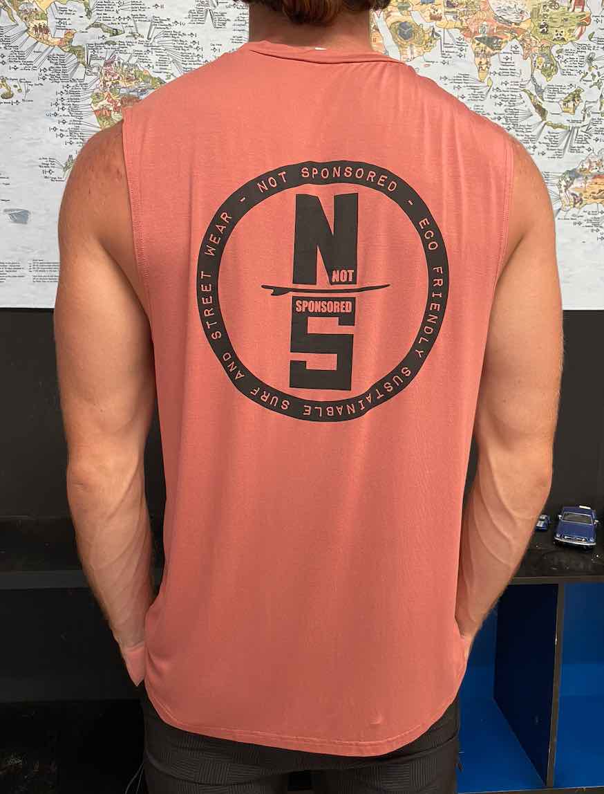 Muscle Tank Coral Get Board Bamboo Mens/Womens